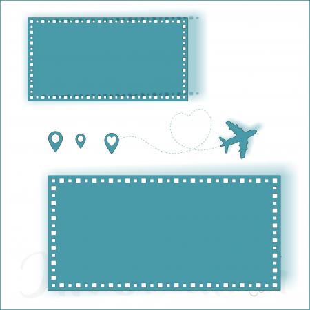 Stanzschablone - DIN lang + Mini-Slimline Flugzeug